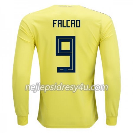 Fotbalový Dres Kolumbie Falcao 9 Domácí MS 2018 Dlouhý Rukáv